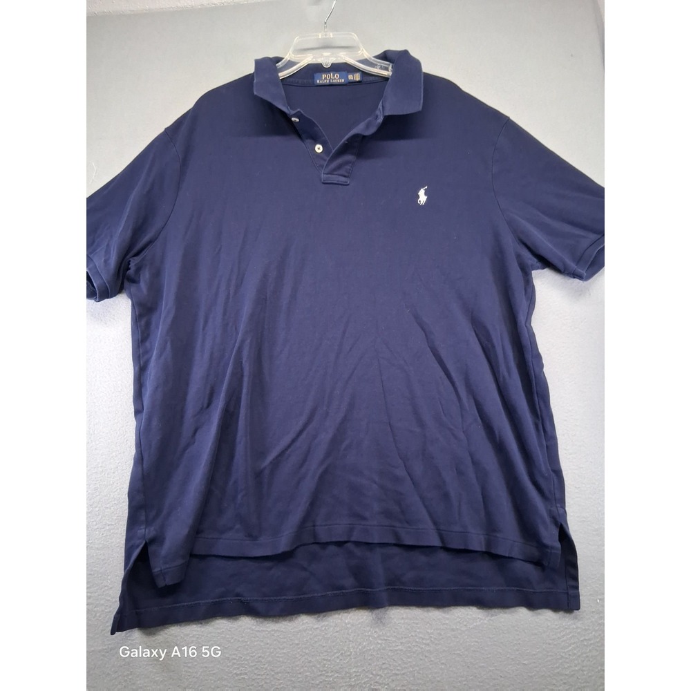 Polo Ralph Lauren Men Polo Shirt Navy Blue Size XXL-TTG